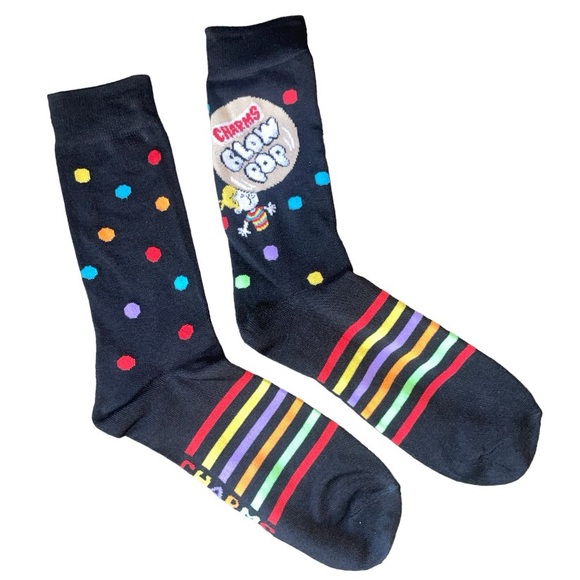 Charms blow Pop lollipop Candy Size OS socks women’s men’s funny crazy treat - Picture 1 of 7